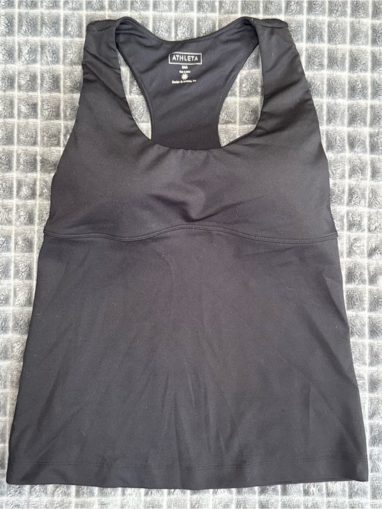 Athleta Tops - ❤️ 3/$25 Athleta 34A Black Racerback Tank Top Shirt Athletic Gym Wear Flaw (B7)
